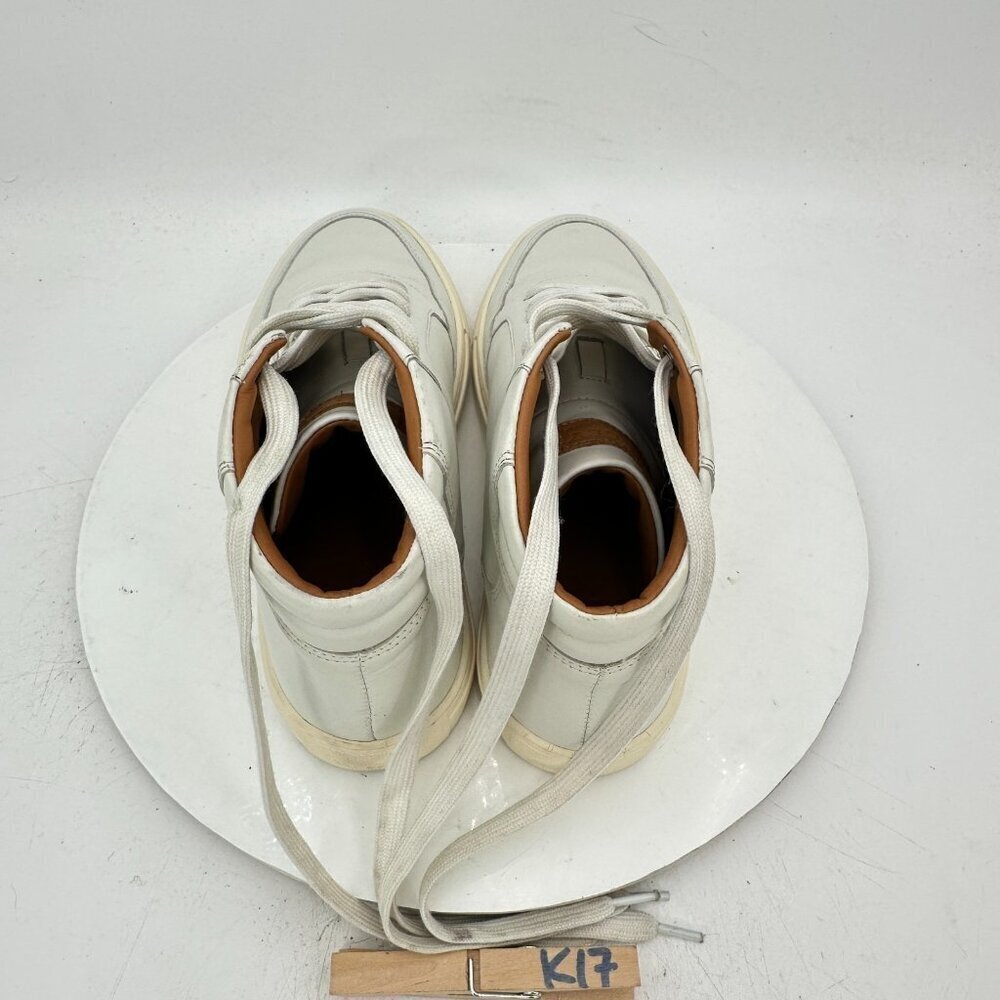 Bally Hendrik Print Men Size 6D White Leather Mid Top Lace Up Casual Shoes - Picture 9 of 12